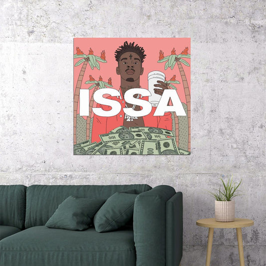 Savage Issa Lbum Cover Art Hip-hop Music Poster Rap Print - xonomax