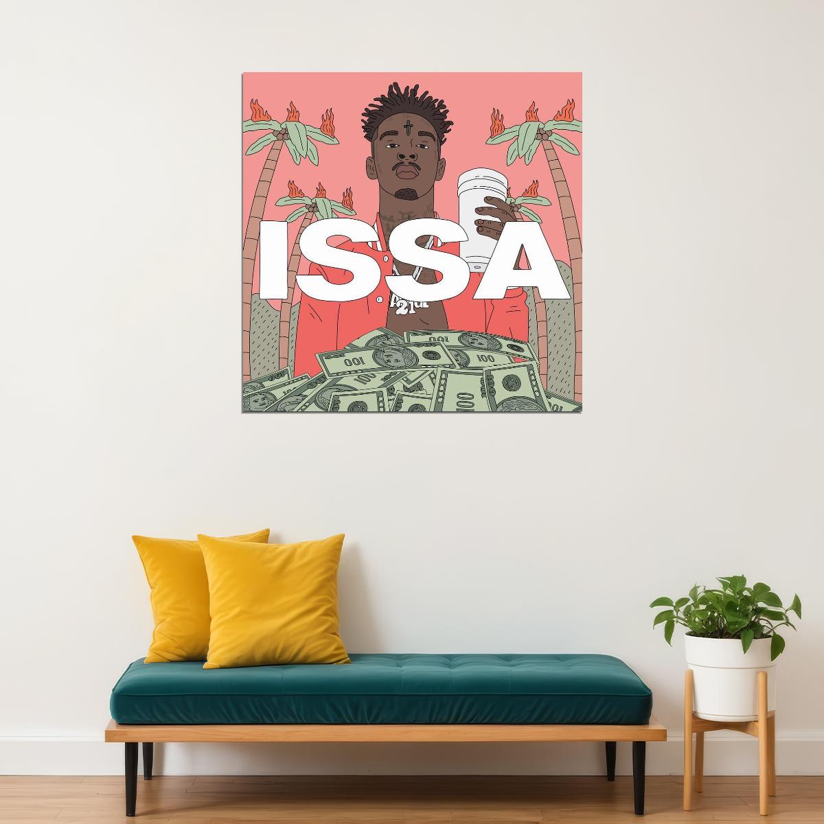 Savage Issa Lbum Cover Art Hip-hop Music Poster Rap Print - xonomax