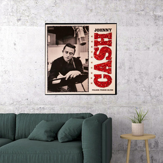 Johnny Cash Music Poster Country Legend Wall Art - xonomax