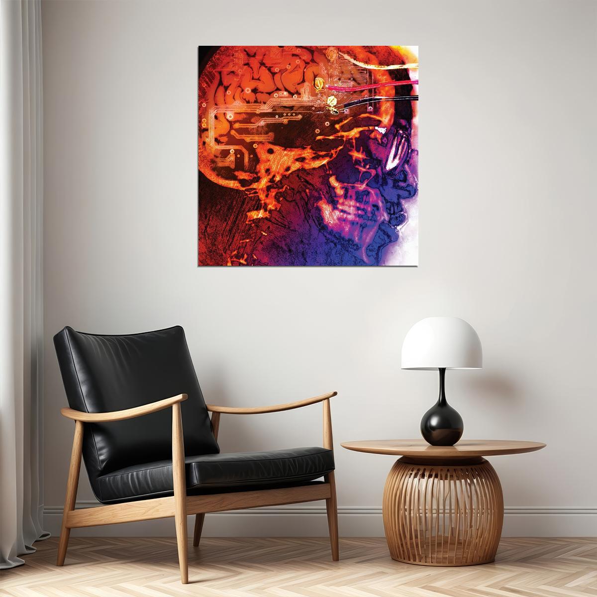 Kid Cudi Man On The Moon: The End Of Day Album Cover Art Music Poster Rap Wall Print