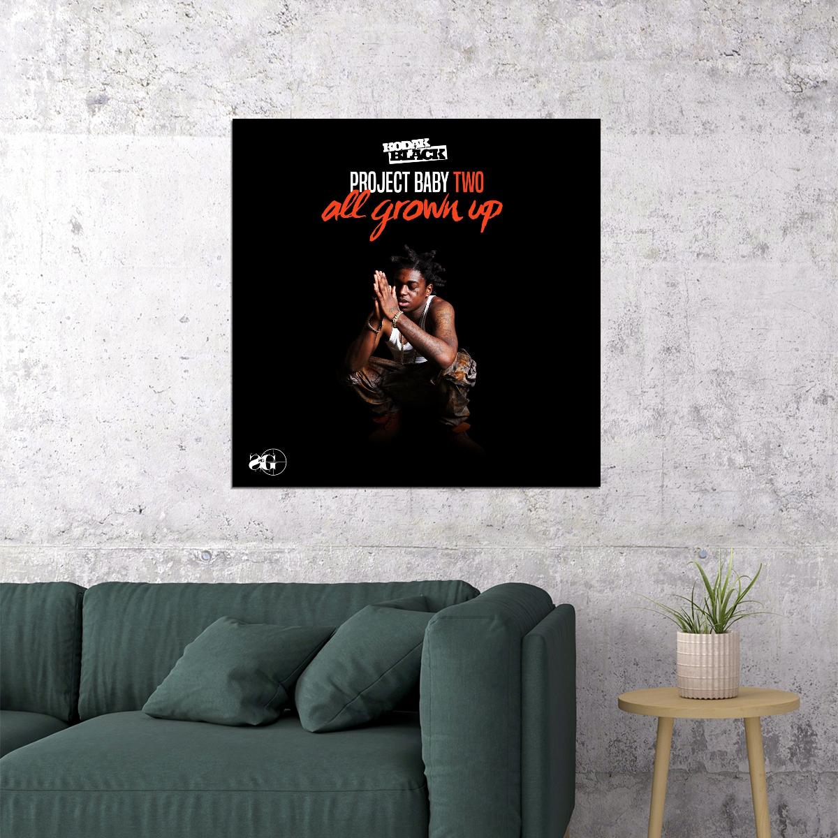 Kodak Black Music Poster Rap Hip-hop Artist Wall Art