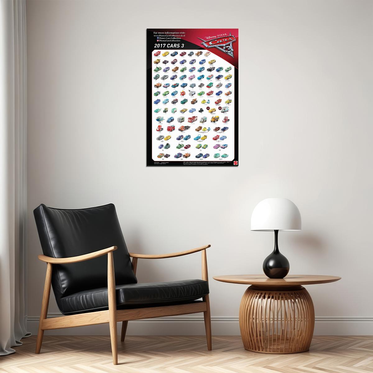 Cars Lightning Mcqueen Cartoon Movie Poster Wall Art Print Home Wall Decor