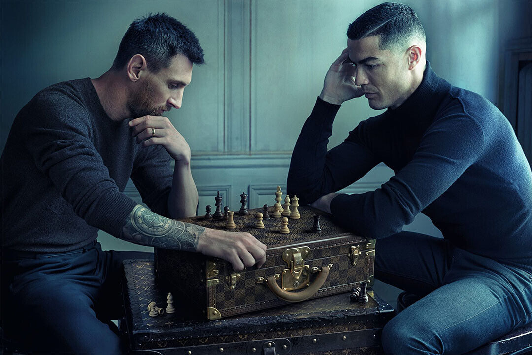 Cristiano Ronaldo And Messi Play Chess World Cup Poster Wall Art Print Home Wall Decor - xonomax