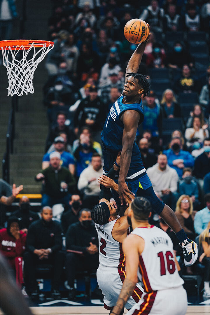 Athlete Anthony Edwards Minnesota Timberwolves Team Poster Wall Art Print Home Wall Decor - xonomax