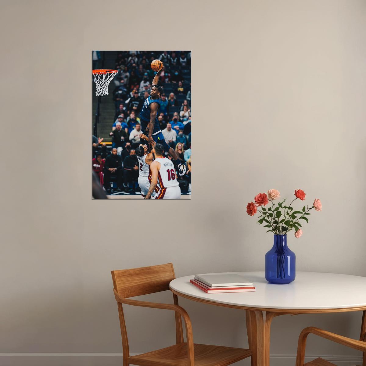 Athlete Anthony Edwards Minnesota Timberwolves Team Poster Wall Art Print Home Wall Decor - xonomax