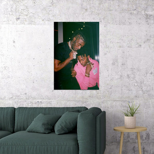 Playboi Carti And Lil Uzi Vert Rap Hip Hop Singer Star Poster Wall Art Print Home Wall Decor - xonomax