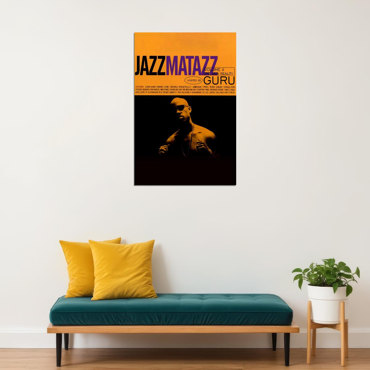 Guru Gang Starr Jazzmatazz Musician Singer Poster Wall Art Print Home Wall Decor - xonomax