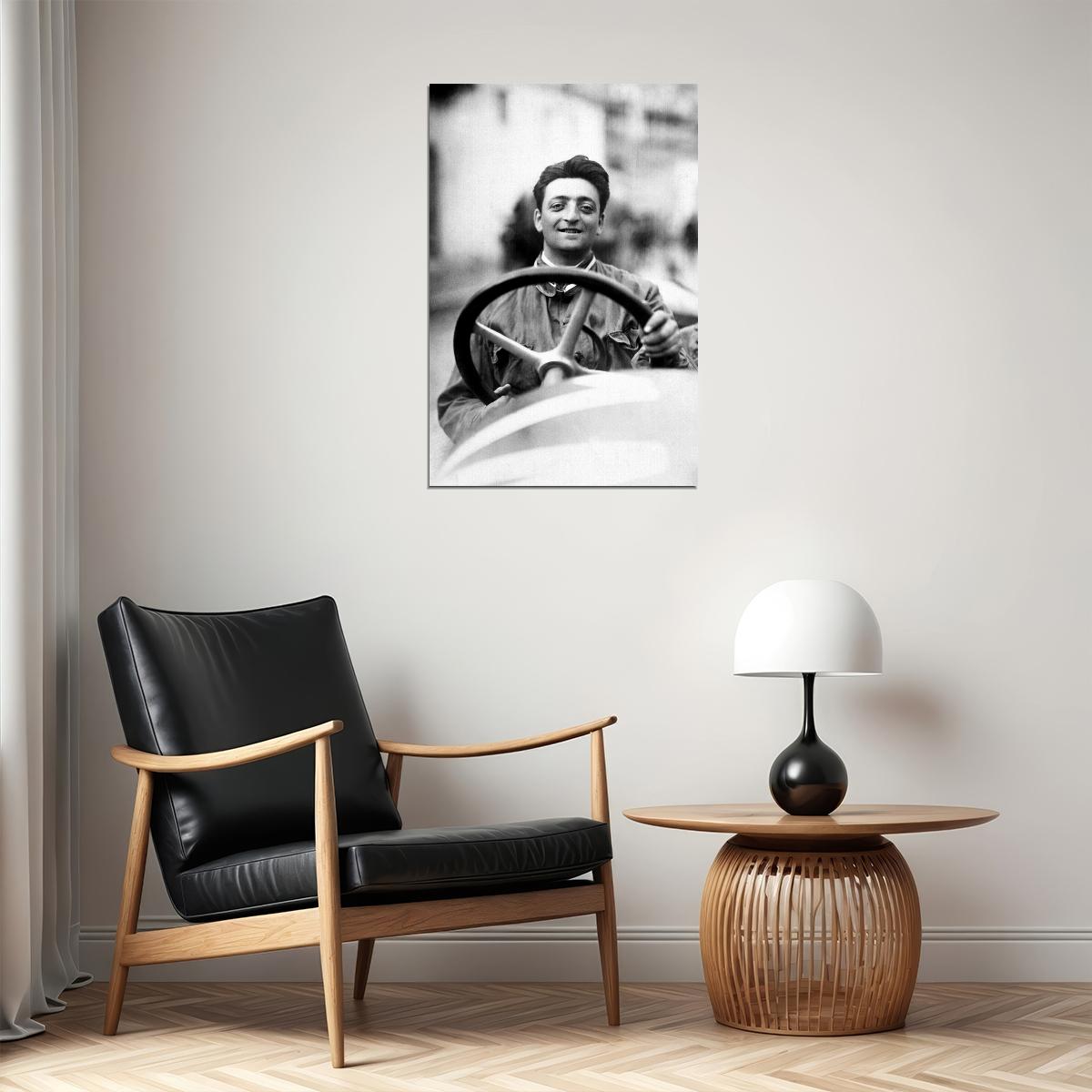 Enzo Ferrari Automobile Manufacturer Poster Wall Art Print Home Wall Decor - xonomax