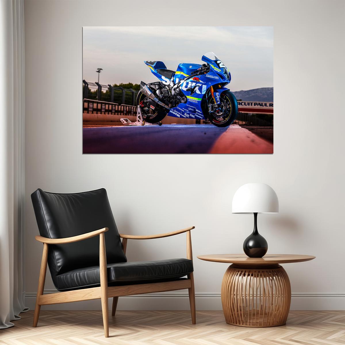Suzuki Gsx R1000r Sert Racing Motorcycle Poster Wall Art Print Home Wall Decor