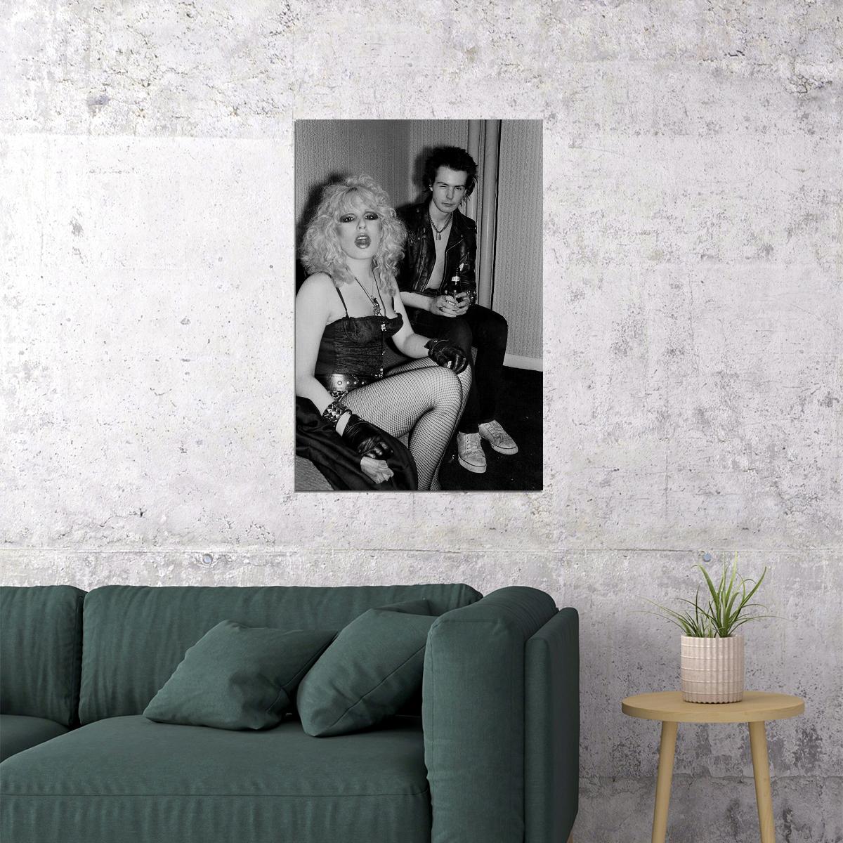Sid Vicious And Girlfriend Nancy Spungen Poster Wall Art Print Home Wall Decor - xonomax