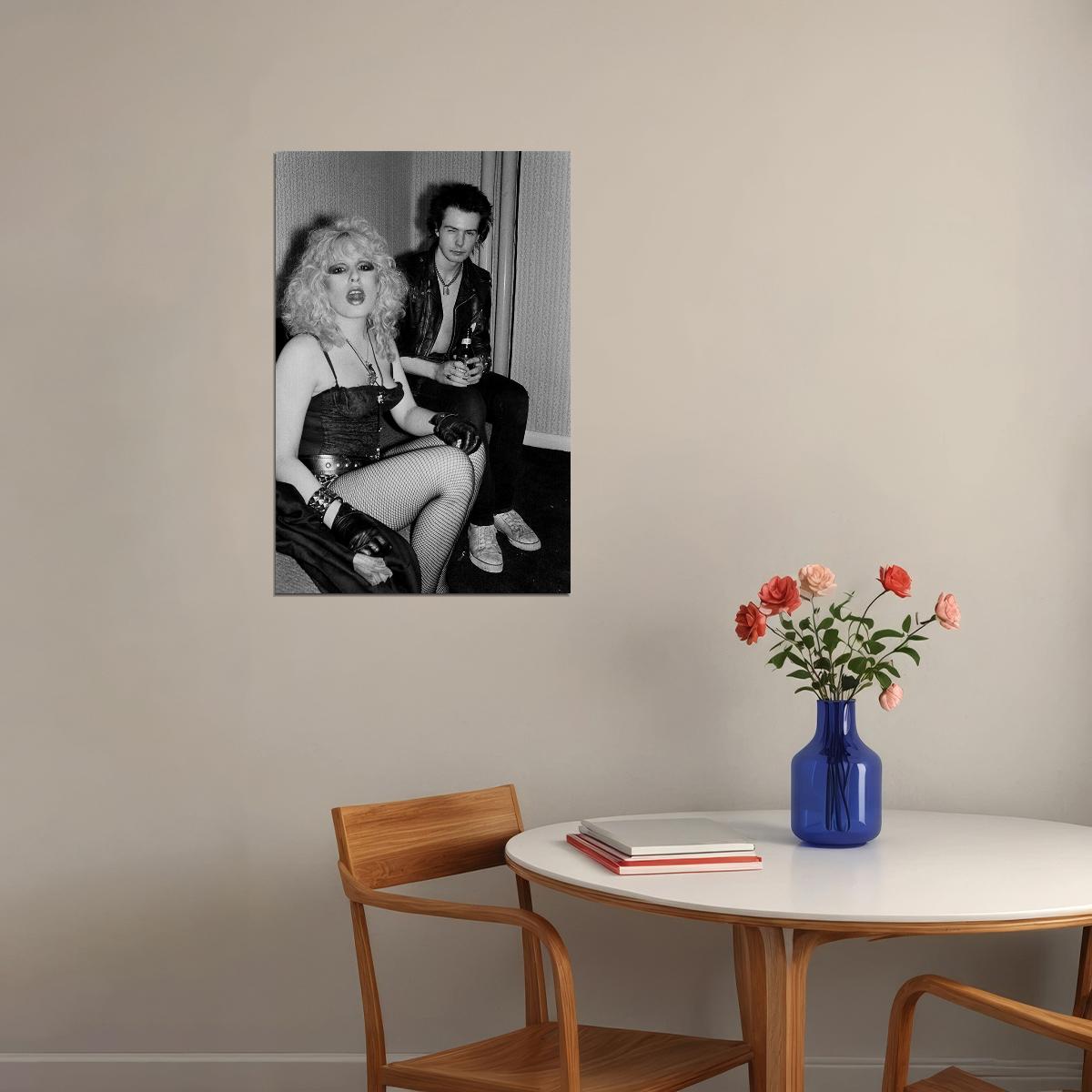 Sid Vicious And Girlfriend Nancy Spungen Poster Wall Art Print Home Wall Decor - xonomax