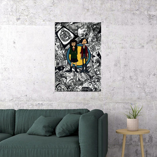 Daria And Jane Sick Sad World Tv Show Poster Wall Art Print Home Wall Decor - xonomax