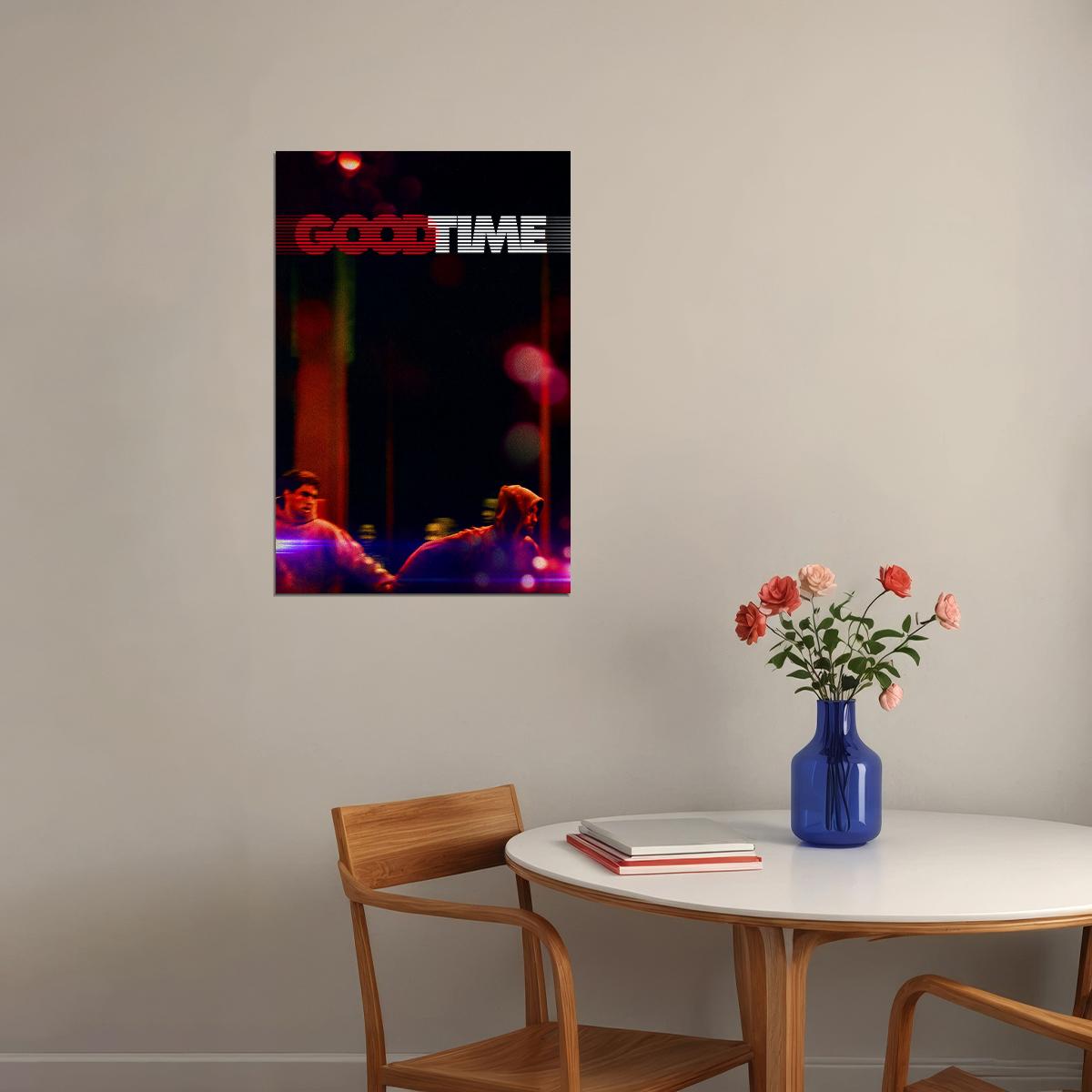 Good Time Movie Robert Pattinson Benny Safdie Crime Poster Wall Art Print Home Wall Decor