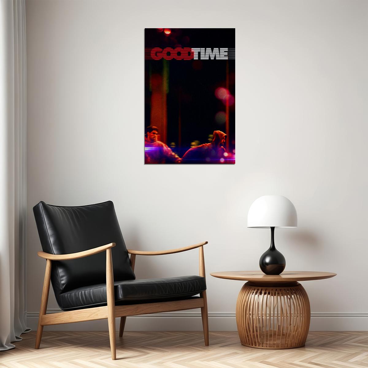 Good Time Movie Robert Pattinson Benny Safdie Crime Poster Wall Art Print Home Wall Decor