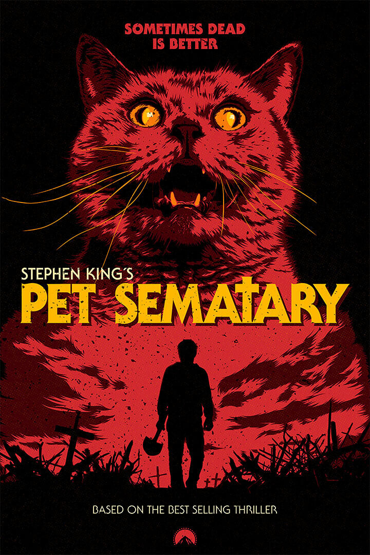 thumbnail image 2 of Pet Sematary Movie Poster Print – 11x17 Inches – Stephen King Horror Reproduction 2 of 6