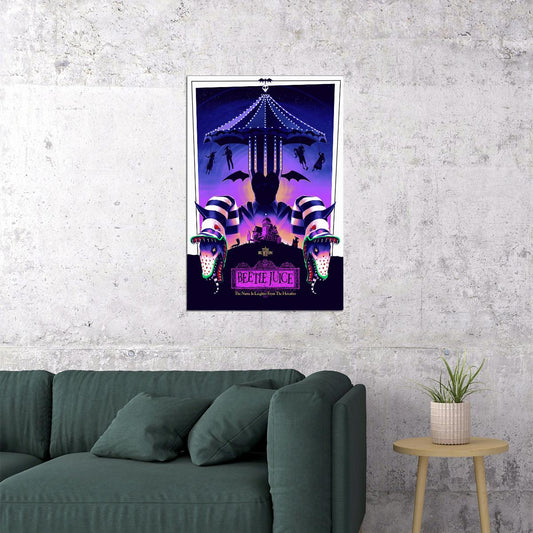 Beetlejuice 1988 Movie Comedy Fantasy Poster Wall Art Print Home Wall Decor - xonomax