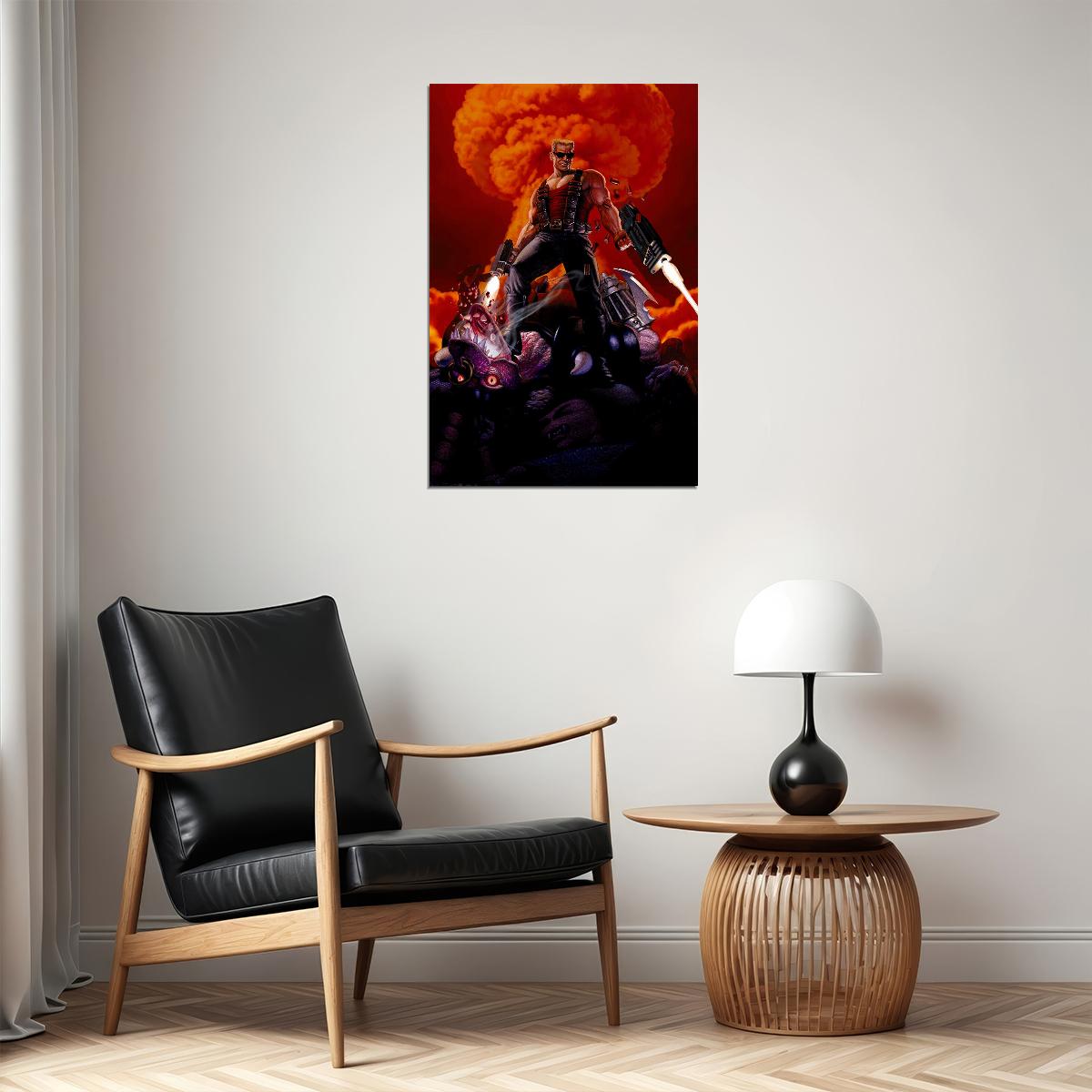 Duke Nukem 3d First Person Marksmanship Video Game Poster Wall Art Print Home Wall Decor - xonomax