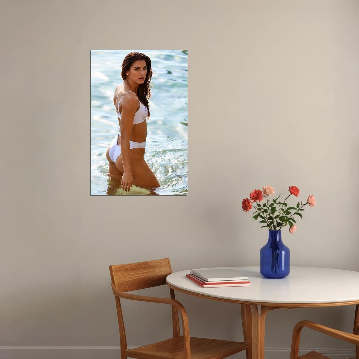 Alex Morgan Soccer Star Sport Swimsuit Poster Wall Art Print Home Wall Decor