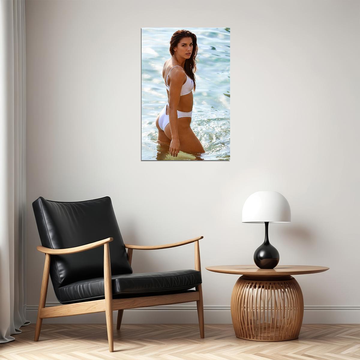 Alex Morgan Soccer Star Sport Swimsuit Poster Wall Art Print Home Wall Decor