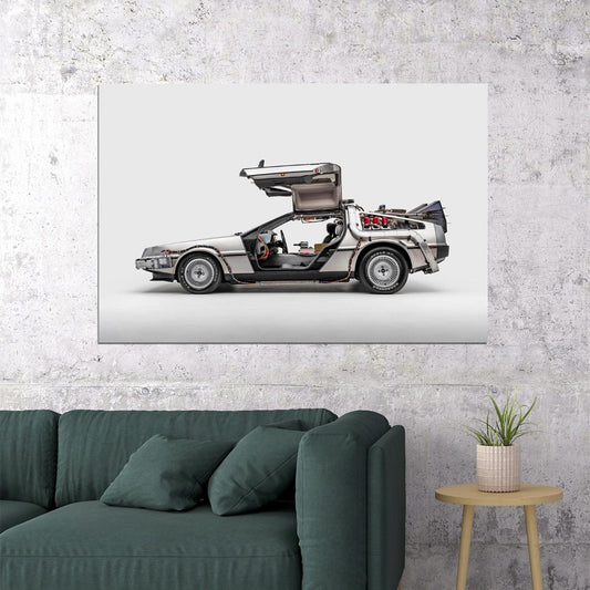 Delorean Dmc-12 Back To The Future Poster Wall Art Print Home Wall Decor - xonomax