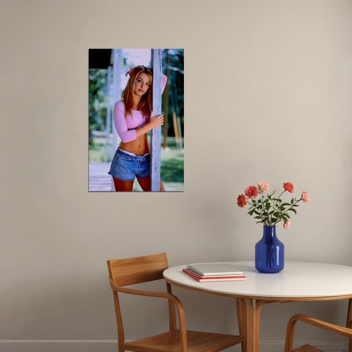 Young Britney Spears Singer Director Vintage Poster Wall Art Print Home Wall Decor