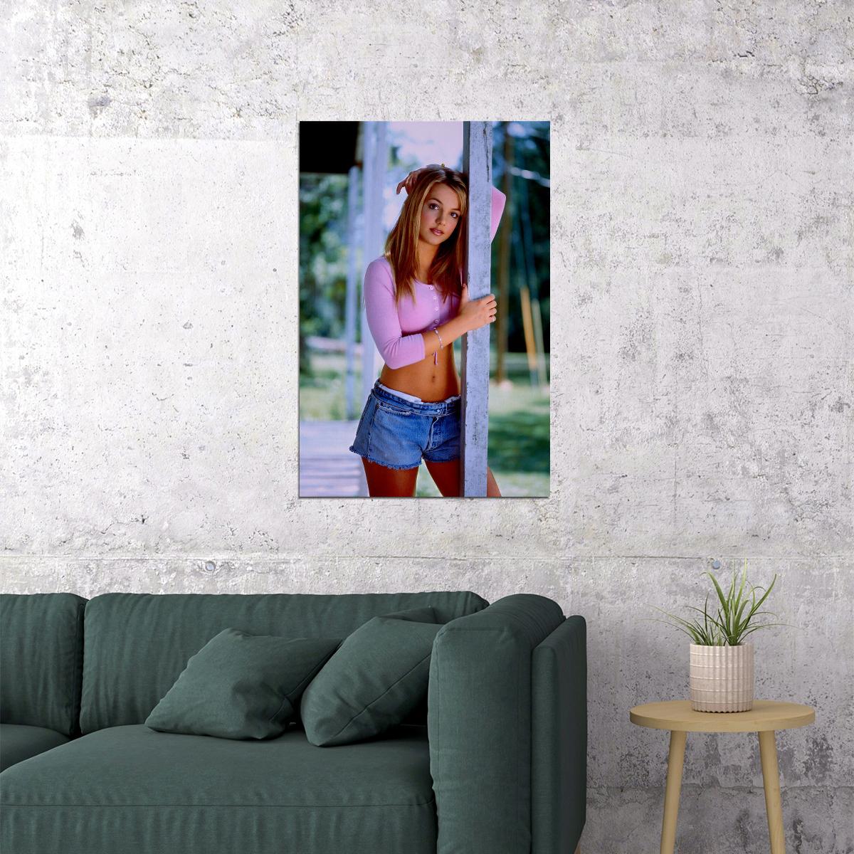 Young Britney Spears Singer Director Vintage Poster Wall Art Print Home Wall Decor
