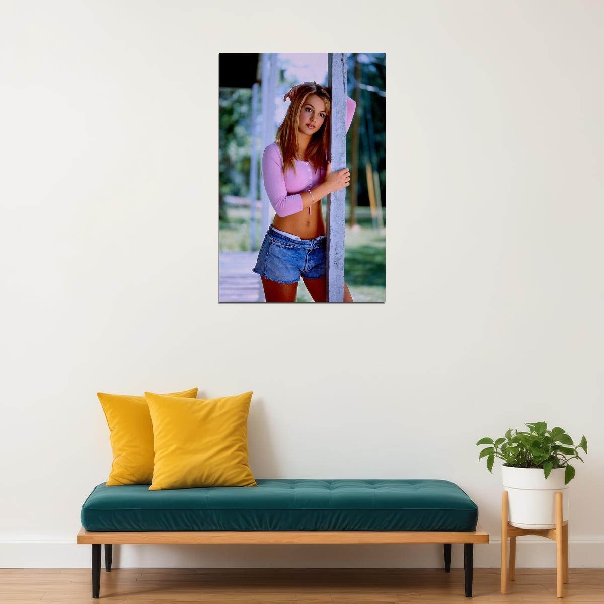 Young Britney Spears Singer Director Vintage Poster Wall Art Print Home Wall Decor