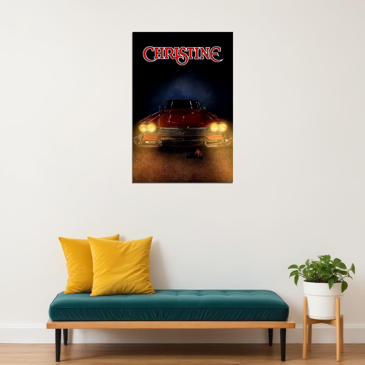 Christine 1983 Classic Movie Horror Mystery Poster Wall Art Print Home Wall Decor - xonomax