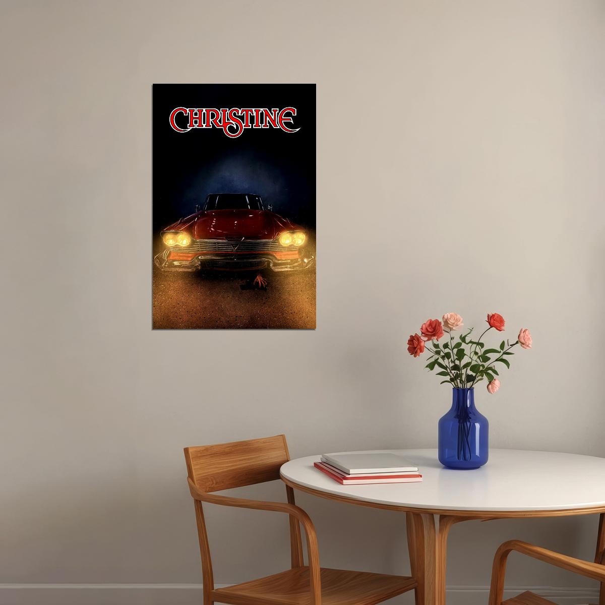 Christine 1983 Classic Movie Horror Mystery Poster Wall Art Print Home Wall Decor - xonomax