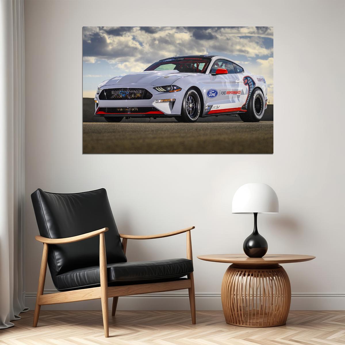 Ford Mustang Cobra Jet 1400 Prototype Poster Wall Art Print Home Wall Decor