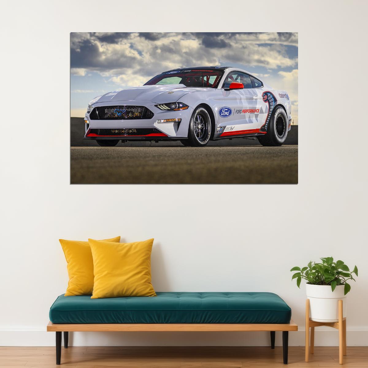 Ford Mustang Cobra Jet 1400 Prototype Poster Wall Art Print Home Wall Decor