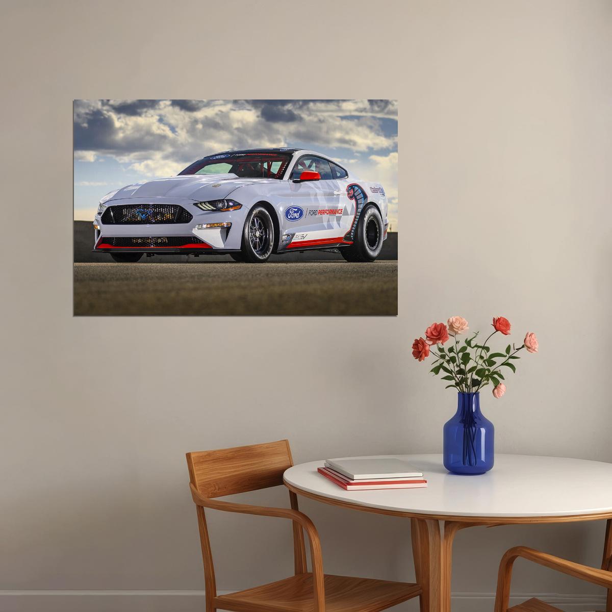 Ford Mustang Cobra Jet 1400 Prototype Poster Wall Art Print Home Wall Decor