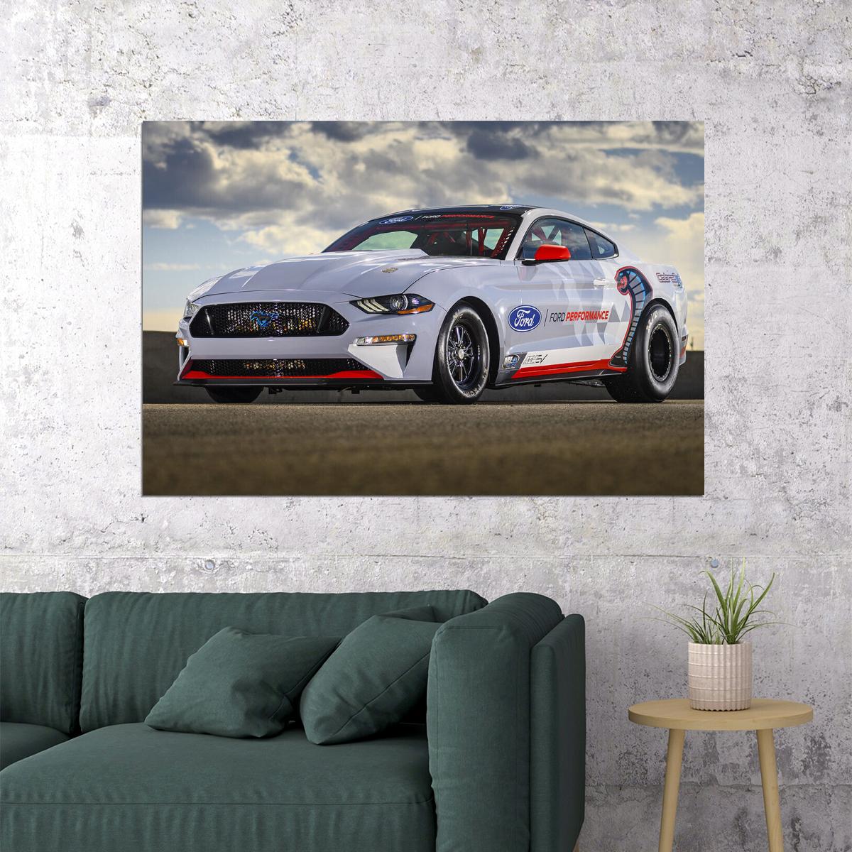 Ford Mustang Cobra Jet 1400 Prototype Poster Wall Art Print Home Wall Decor