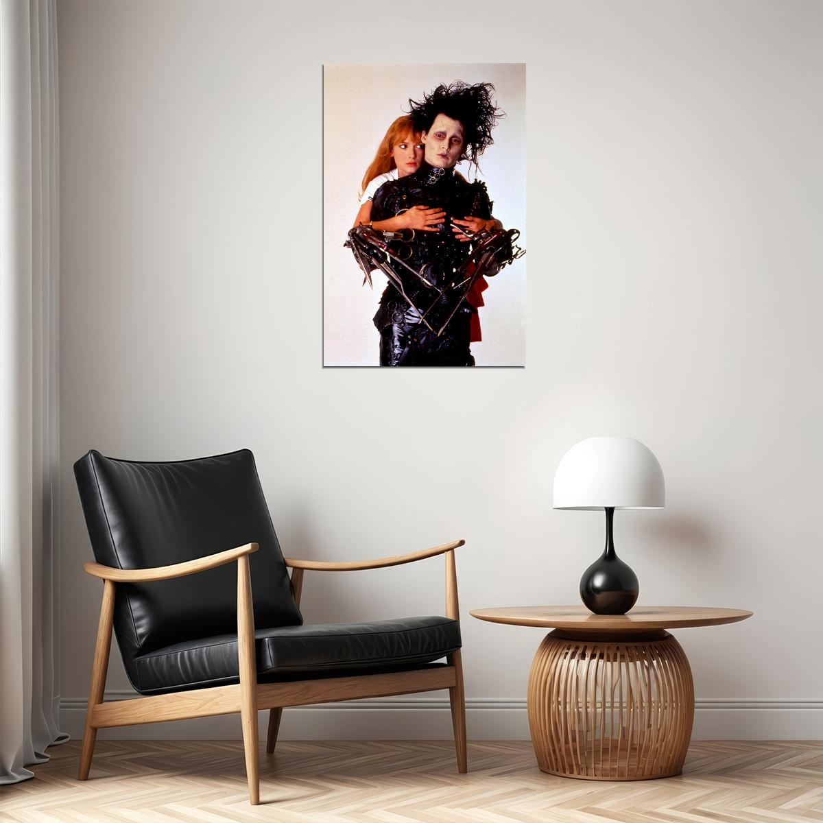 Edward Scissorhands And Kim Fantasy Movie Poster Wall Art Print Home Wall Decor - xonomax
