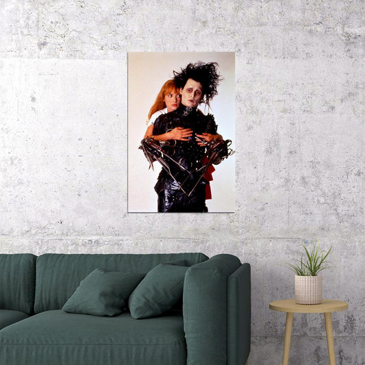 Edward Scissorhands And Kim Fantasy Movie Poster Wall Art Print Home Wall Decor - xonomax