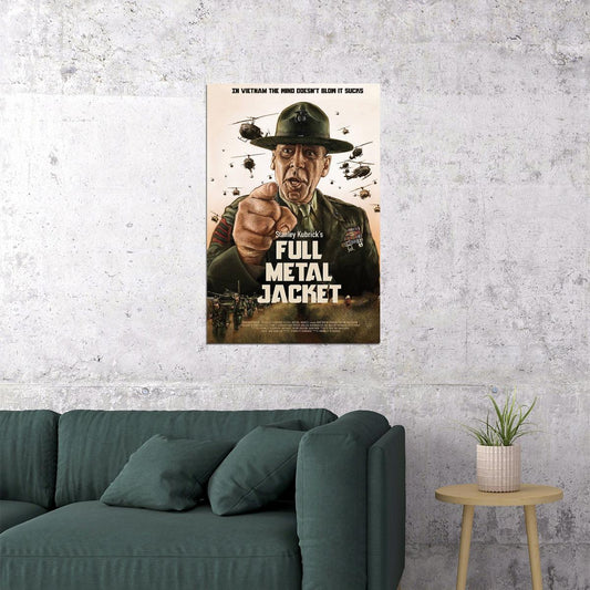 Stanley Kubrick Full Metal Jacket War Movie Poster Wall Art Print Home Wall Decor - xonomax