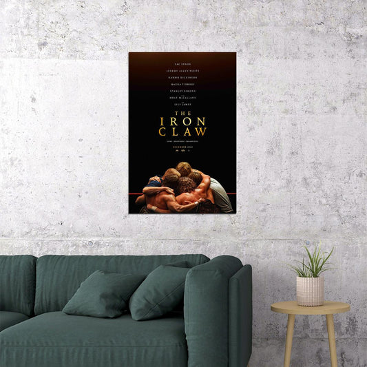 The Iron Claw Movie Biography Drama Sport Poster Wall Art Print Home Wall Decor - xonomax