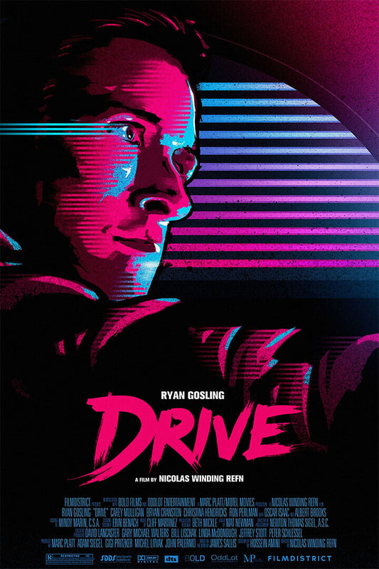 Drive Movie Ryan Gosling Classic Film Comic Action Poster Wall Art Print Home Wall Decor - xonomax