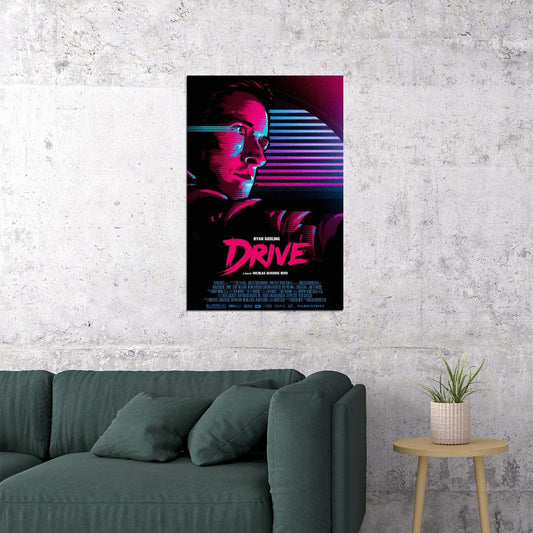 Drive Movie Ryan Gosling Classic Film Comic Action Poster Wall Art Print Home Wall Decor - xonomax