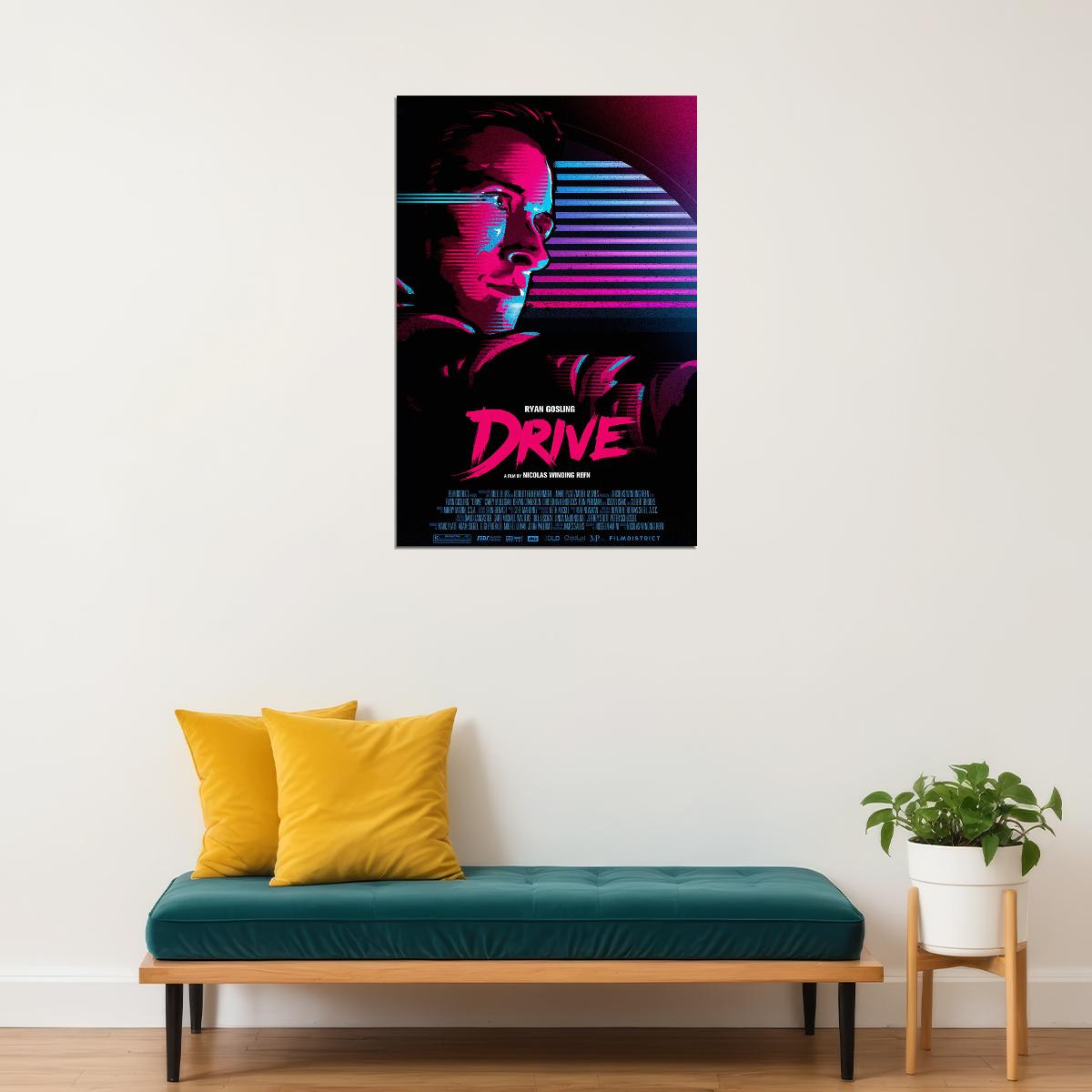 Drive Movie Ryan Gosling Classic Film Comic Action Poster Wall Art Print Home Wall Decor - xonomax