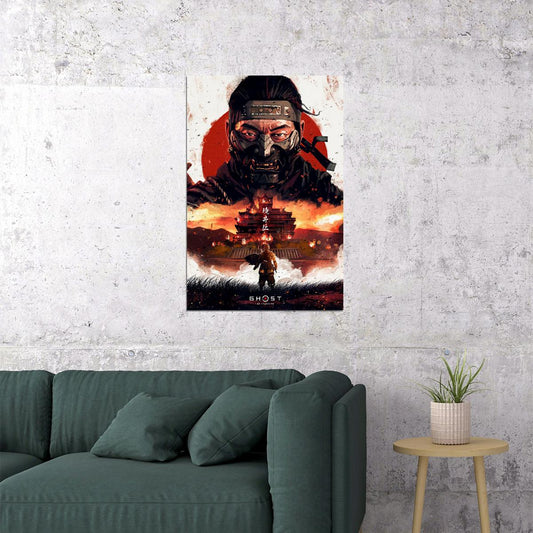 The Game Of Ghost Of Tsushima Video Game Series Action Poster Wall Art Print Home Wall Decor - xonomax