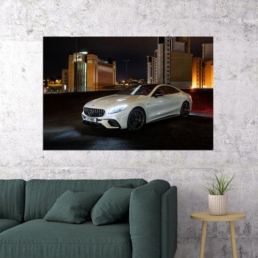 Mercedes Amg S 63 4matic Coupe Expensive Car Poster Wall Art Print Home Wall Decor - xonomax