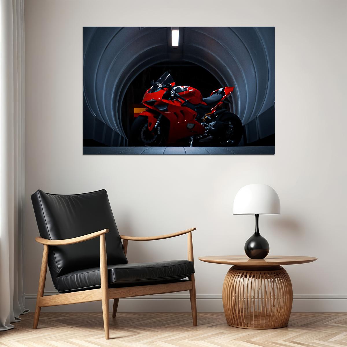 Ducati Panigale Fast Motocycle Speed Motorcycle Poster Wall Art Print Home Wall Decor - xonomax