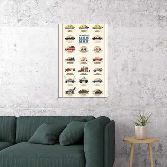 Mad Max 4 Fury Road Fight Shoot Car Usa Movie Poster Wall Art Print Home Wall Decor - xonomax
