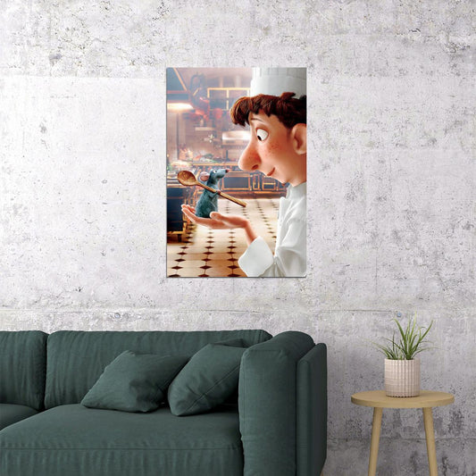 Ratatouille Mouse Cook Collectible Movie 2007 Poster Wall Art Print Home Wall Decor - xonomax