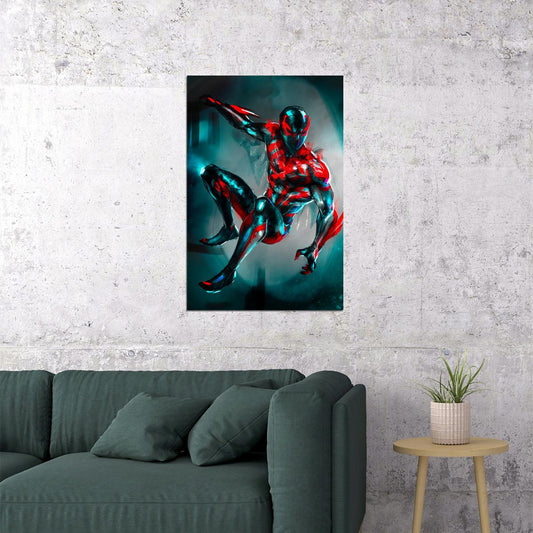 Spider-man 2099 Jumping Poster Wall Art Print Home Wall Decor - xonomax