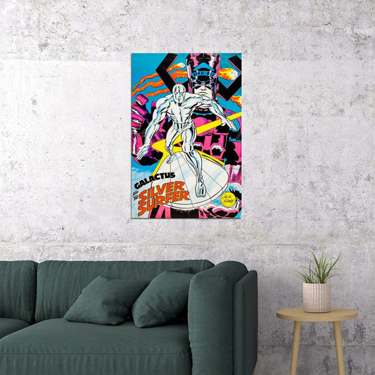 Galactus And The Silver Surfer Poster Wall Art Print Home Wall Decor - xonomax
