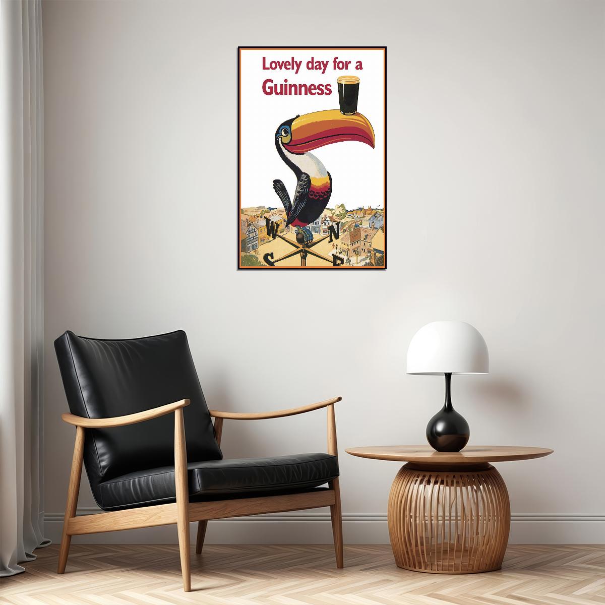 Lovely Day For A Guinness Tucan Vintage Advertising Poster Wall Art Print Home Wall Decor