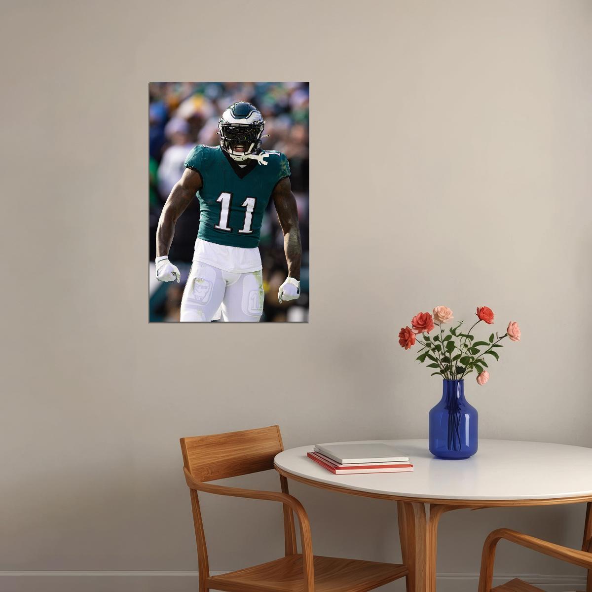 A. J. Brown Philadelphia Eagles American Football Player Poster Wall Art Print Home Wall Decor - xonomax