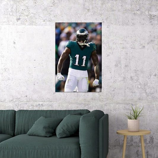 A. J. Brown Philadelphia Eagles American Football Player Poster Wall Art Print Home Wall Decor - xonomax